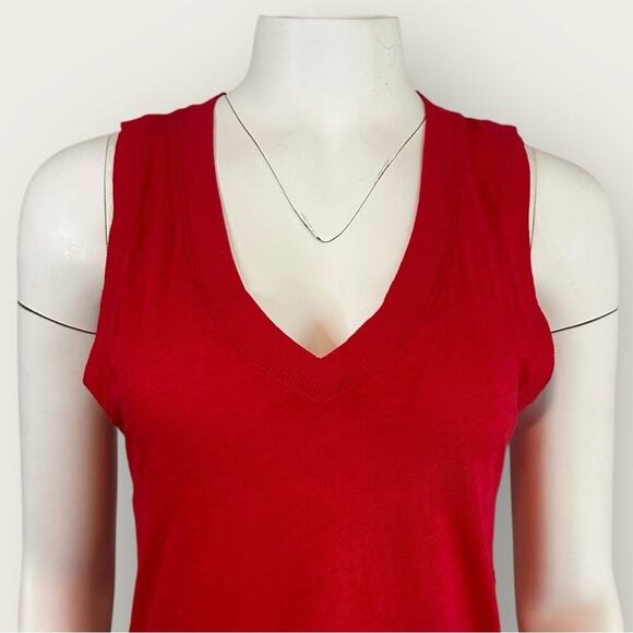 NWT | Bobi Los Angeles | Inset V-Neck Tank | Chili | Medium - Picture 14 of 14